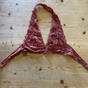 Free People - Galloon Lace Halter Bra - S